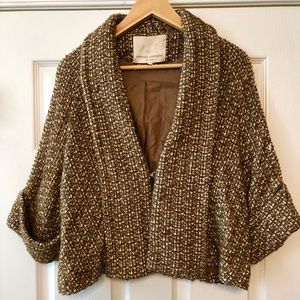 NWOT New OPENING CEREMONY brown tweed jacket  M